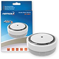 1x Nemaxx Detector de Humo M1-Mini sensibilidad fotoeléctrica - con batería de Litio Tipo DC3V - Conforme la Norma DIN…